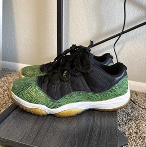 Nike Air Jordan 11 Retro Low Nightshade Green Snakeskin Size 10.5 #528895-033 - Picture 1 of 13