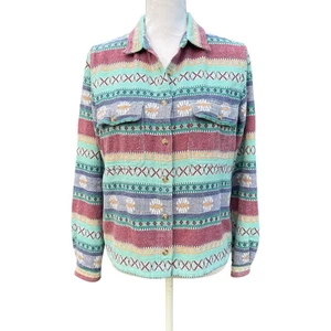 Blair Southwest Azteken bestickt Knopfleiste Hemd Damen bunt Small - Bild 1 von 9