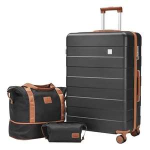 28 IN Large Luggage, Suitcase with Spinner Wheels, Hardside 3PCS Set Lightwei... - Picture 1 of 9