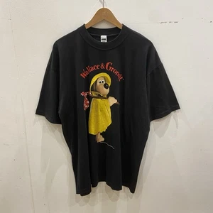 Vintage années 90 Wallace & Gromit T Shirt Homme XL Imperméable Poncho Aardman BBC Rare - Photo 1/12
