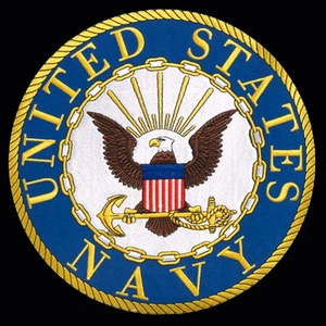 US Navy Logo GESTICKT 3 Zoll BÜGELBILD MILITÄR PATCH - Bild 1 von 1