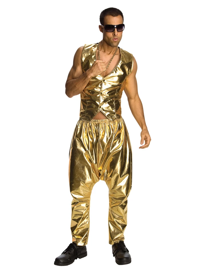 RAPPER GOLD PANTS - SIZE STD - image 1 of 1