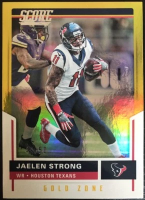 JAELEN STRONG - 2017 Score GOLD ZONE [49/50] #264 - HOUSTON TEXANS - Image 1 of 2