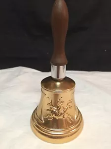 Vintage Avon Paul Revere Bell Decanter Clint Aftershave 4oz Gold & Brown - Picture 1 of 7