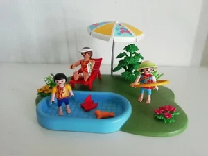 PLAYMOBIL. TIENDA PLAYMOXOY76. JARDÍN CON PISCINA REF. 4140. - Picture 1 of 3