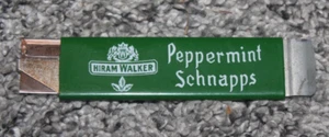 HIRAM WALKER "PEPPERMINT SCHNAPPS" Advertising Box Cutter - Picture 1 of 3