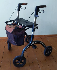 Saljol Carbon Rollator mit Sitz und Tasche 62cm Breite nur 5.8kg bis 150kg - Bild 1 von 12
