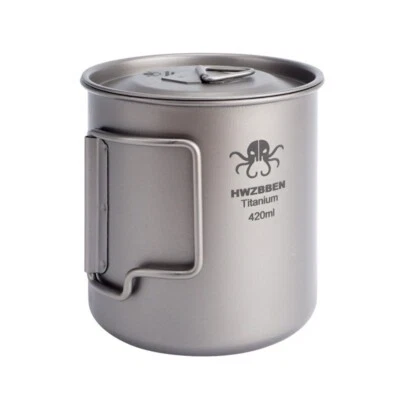 Pure Titanium Mug Cup Portable Home Kitchen Tableware Store Kitchen Equipment - Image 1 of 4