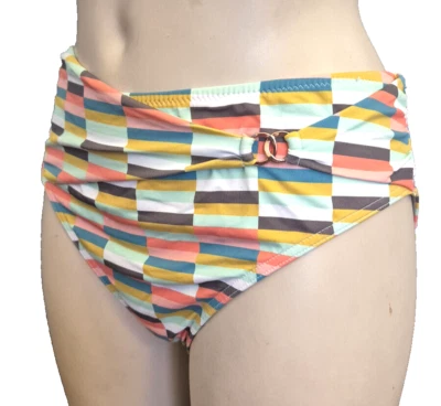 CYELL Damen Bikini Slip Gr.44 XL Badeslip mit Gürtel SWIM bunt - Bild 1 von 4