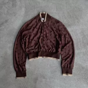 Jean Paul Gaultier Femme Zip Blouson Size 40 Brown dot zip top made in japan - Picture 1 of 6