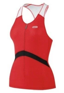 NEW Louis Garneau Women's Pro Tank Tri Top, Red Medium - Picture 1 of 2
