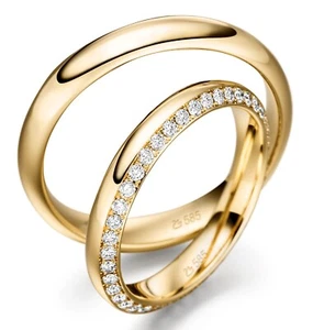 DISEÑO MADURO - ELEGANTES ANILLOS DE BODA / BRONCE - ORO - GRAN SELECCIÓN EN TIENDA - Imagen 1 de 1