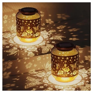 2 Pack Butterfly Solar Lanterns Outdoor Waterproof Rose Garden Decor Gifts fo... - Picture 1 of 7