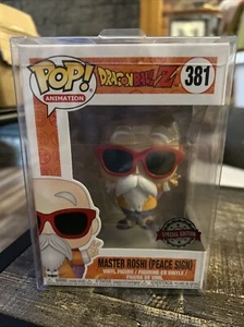 Funko Pop! Vinilo: Dragon Ball - Master Roshi (Peace Sign) - Edición Especial #381 - Imagen 1 de 6