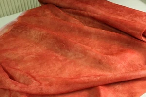 brauner transparenter Dekostoff Gardinen Stoff marmoriert B 1,50 m Meterware - Bild 1 von 2