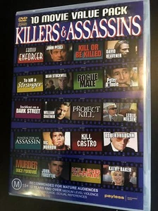 Killers & Assassins 10 Movie Value Pack DVD 4-Disc Set Sent Tracked Post As New - Picture 1 of 3
