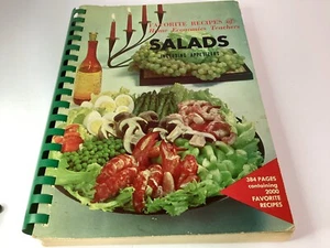 Vtg Home Economics Teacher Cookbook Salads & Appetizers Favorite Recipes - Imagen 1 de 8