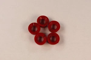 LOT OF 5 RED AIRCRAFT CIRCUIT BREAKER COLLAR - Foto 1 di 5