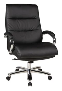 Bürostuhl Drehstuhl Schreibtischstuhl Chefsessel mit Armlehnen Kunstleder 180 kg - Bild 1 von 2