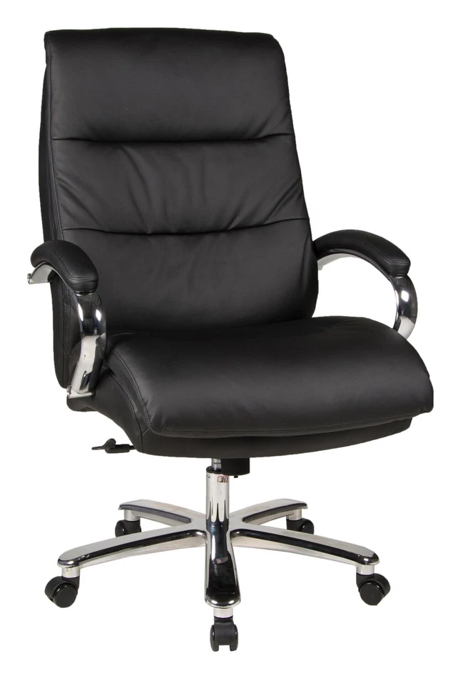 DUO COLLECTION Bürostuhl Drehstuhl Schreibtischstuhl Chefsessel mit Armlehnen Kunstleder 180 kg