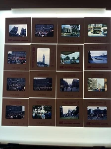 16 DIAPOSITIVAS de fotos vintage paisaje paisaje viaje Inglaterra Palacio Big Ben 1964 años 60 - Imagen 1 de 5