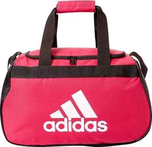 Adidas Diablo Duffel Small Bold Pink/Black/White Gym Bag - Picture 1 of 1