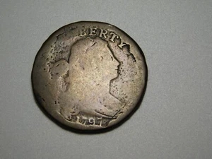 VINTAGE US COINS 1797 DRAPED BUST LARGE CENT - Picture 1 of 6