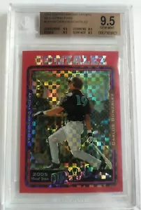 Carlos Gonzalez 2005 Topps Chrome Update Red xFractors #183 BGS 9.5 RC #58/65 - Picture 1 of 8
