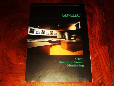 GENELEC SPEAKERS STUDIO MONITORS Active Surround Sound Monitoring 1997 BROCHURE - Image 1 of 4