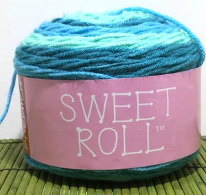 Premier Sweet Roll Yarn Frosty Swirl 245 Yards 4 Weight 100% Acrylic Blues - Picture 1 of 6