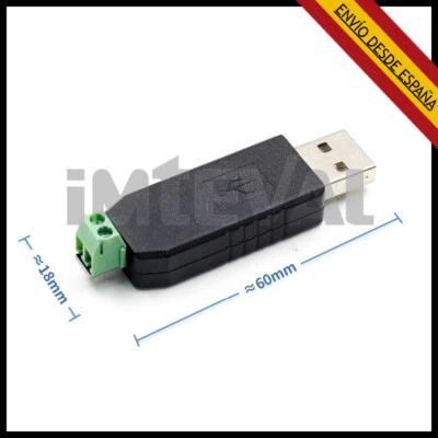 Conversor USB A RS485 USB a 485 Max485 Plc Adaptador Convertidor PC Ordenador