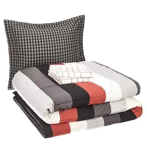 Lightweight Microfiber Bed-in-a-Bag Comforter 5-Piece Bedding Set, Twin/Twin XL - Picture 1 of 5