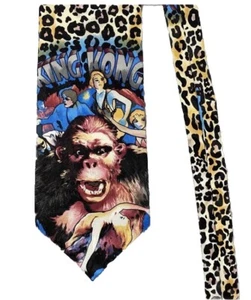 1992 Vintage Mens 4” Tie King Kong American Films Classics Empire State Building - Picture 1 of 6