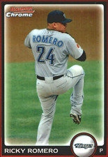2010 Bowman Chrome Refractors #19 Ricky Romero Toronto Blue Jays