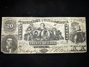 $20 1861 Confederate States of America - Nt1672 - Picture 1 of 2