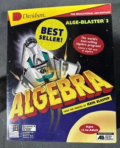 Davidson Algebra ALGE-BLASTER 3 Windows / MAC SEALED VINTAGE - Picture 1 of 6