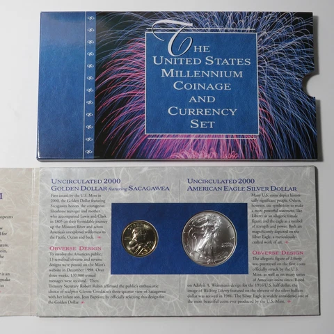 2000 US Mint Millennium Coinage and Currency Set Cover