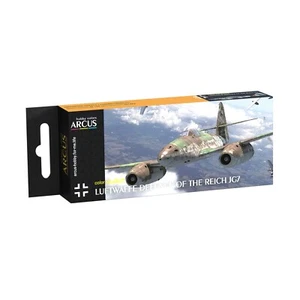 Arcus #E2005 Emaillefarben Set Luftwaffe Reichsverteidigung JG7 6 Farben 10ml - Bild 1 von 15