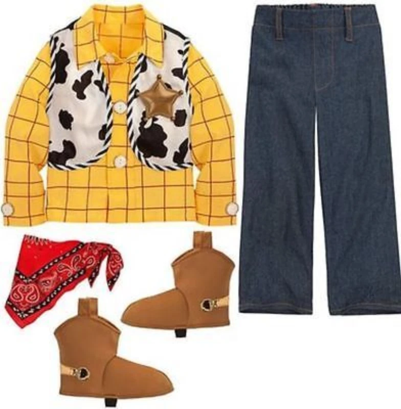 NWT Disney Store Toy Story Woody Costume for Boys Sz 7/8 Halloween NEW - Image 1 of 1