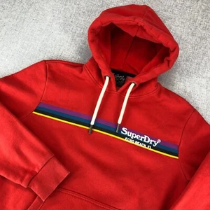 Superdry Sweatshirt Hoodie Vintage Venue Echo Beach FL Men's Large Orange - Picture 1 of 11