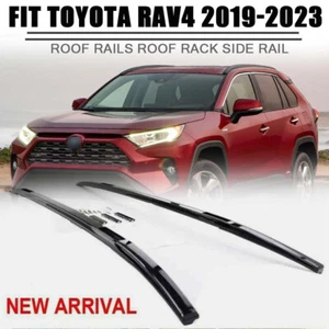 Aluminum Roof Rail Rack Side Rail Bar Holder Fit for Toyota RAV4 RAV-4 2019-2023 - Bild 1 von 5