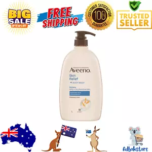 Aveeno Skin Relief Gentle Fragrance Free Body Wash Relieve Extra Dry Itchy Skin - Picture 1 of 16