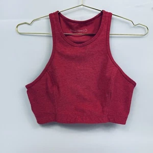 Outdoor Voices Athena Crop Sport BH Racerback High Neck Pink Heather L Large - Bild 1 von 8