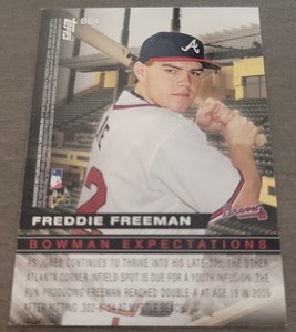 2010 Bowman Expectations Chipper Jones Freddie Freeman #BE4 HOF