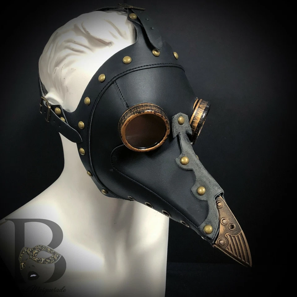 Plague Doctor Mask Long Nose Raven Bird Mask for Halloween Cosplay Costume NEW - Image 1 of 2
