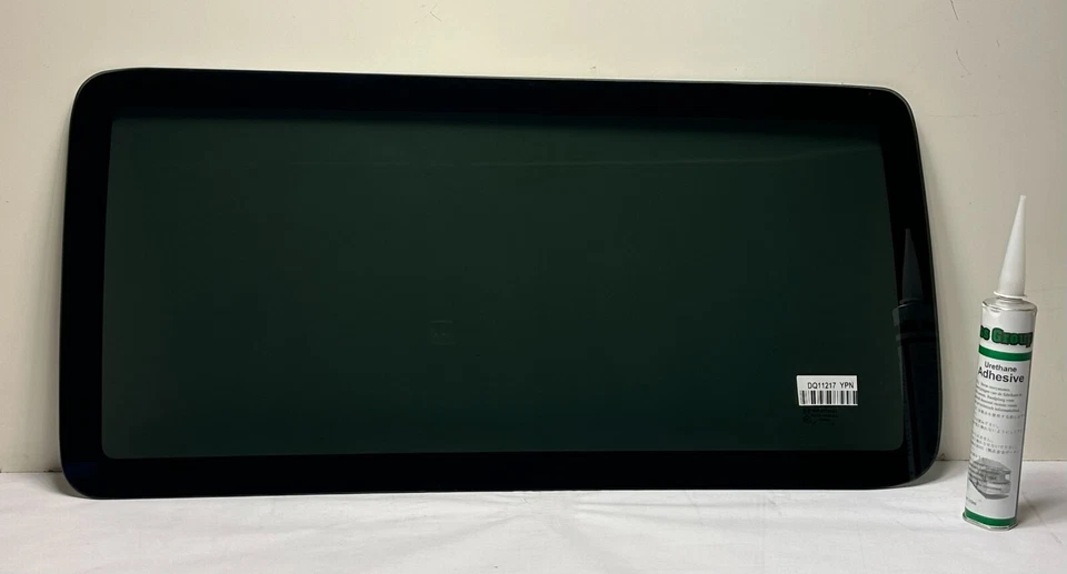 Fit 2007 to 2010 Jeep Wrangler 2 Door Passenger Side Quarter Glass Dark Tinted - Image 1 of 3