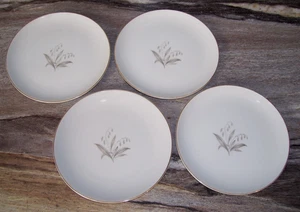 4er Set Vintage 1961 Kaysons Fine China Golden Rhapsody 6,25 Zoll Brotteller - Bild 1 von 6