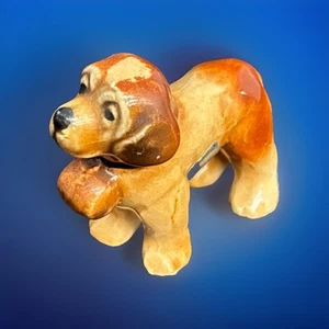 Vintage Miniatur Goebel Bernhardiner Hund Porzellan Figur West Germany Fass - Bild 1 von 6