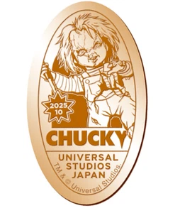 USJ JAPAN Oct.2025 limited Medallion CHUCKY Souvenir Medal Penny Coin From Japan - Picture 1 of 2