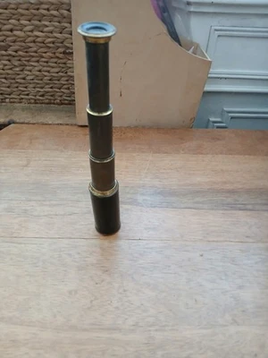 Longue-vue télescopique vintage marine ancienne objet de collection - Photo 1/2